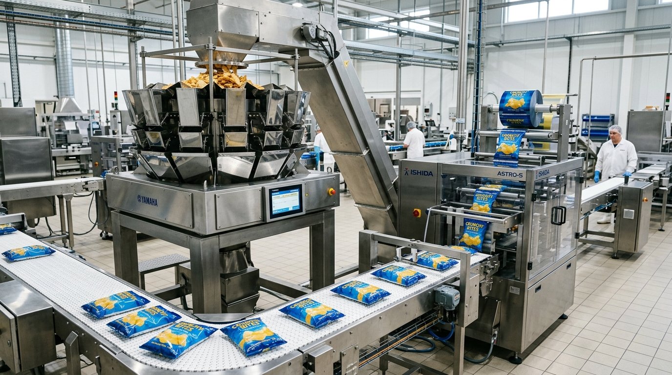 Multihead Weigher Pillow Pouch Automation